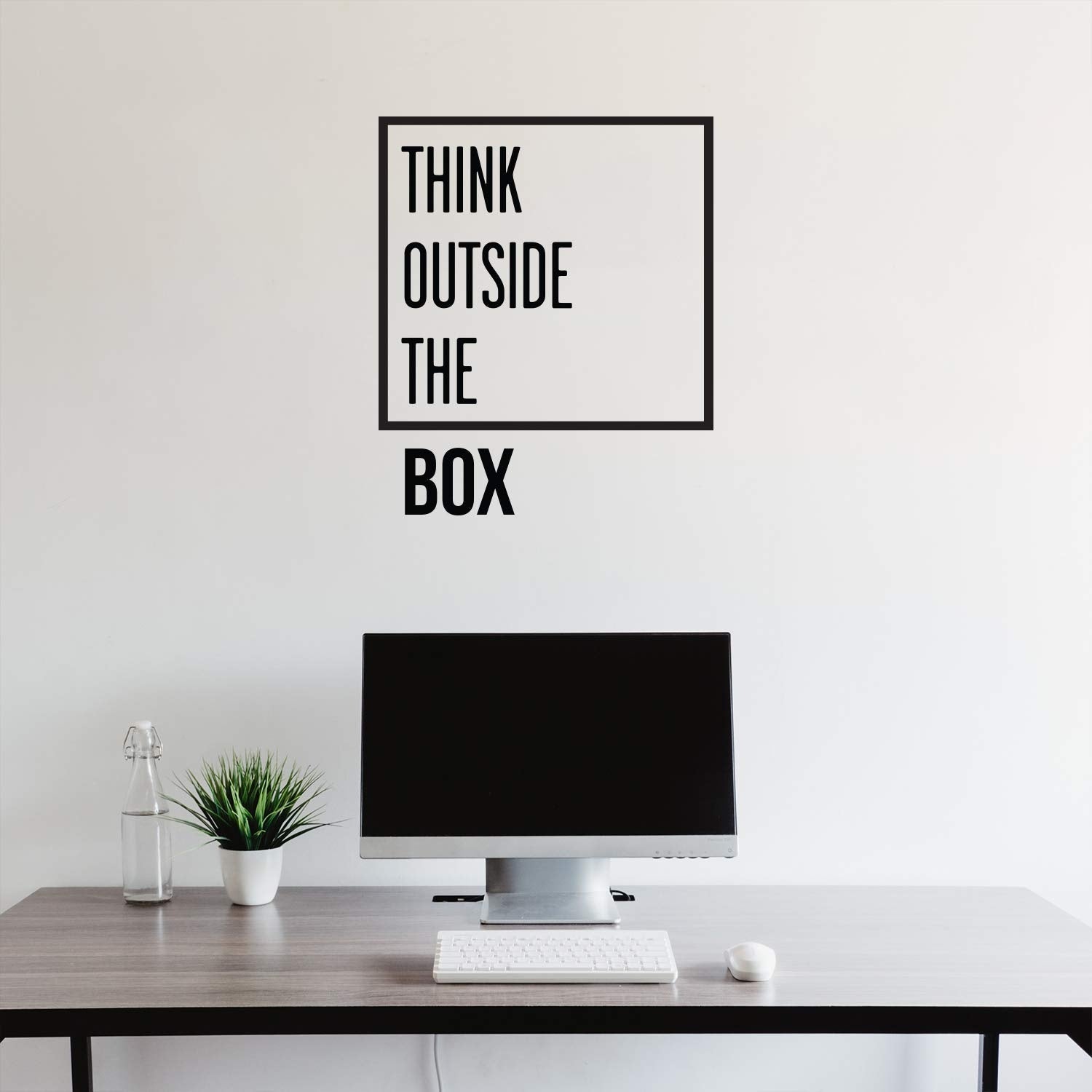 Think Out Side The Box Motivational Office Wall (totb01)